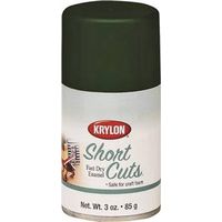 krylon short cuts spray enamel, 3 oz hunter green