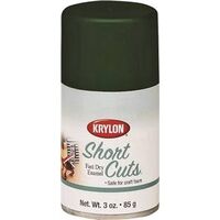 krylon short cuts spray enamel, 3 oz hunter green