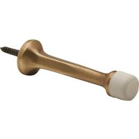 door stop, 3in. antique brass