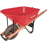 steel wheelbarrow, 6 cu