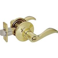 Privacy Lever Lockset, Polished Brass