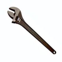 adjustable black phosphate wrench, 18in.