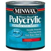 Minwax Polycrylic Finish, 1 Pt Semi-Gloss