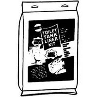 toilet tank liner kit with adhesive