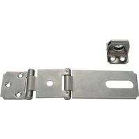 double hinge safety hasp, 3 1/2in. zinc