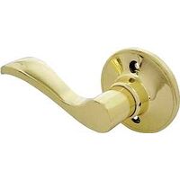 Left Handed Dummy Leverset, Polished Brass
