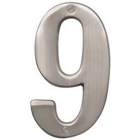 6550958 - NUMBER 9 5IN SATIN NICKEL