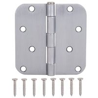 radius residential hinge, satin chrome 4in.