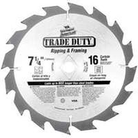 Carbide Circular Saw Blade, 7 1/4in.