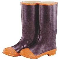 Black Rubber Knee Boots, Size 7