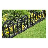 forged iron border, 24in. plastic