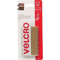 velcro fastener strips, 3/4in. x 3 1/2in. beige