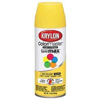 krylon gloss spray paint, yellow 12 oz