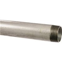 1/4in. x 21 galvanized t&c straight pipe   