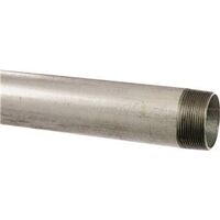 1/4in. x 21 galvanized t&c straight pipe   