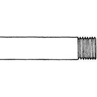 3/8in. x 21 galvanized t&c straight pipe   