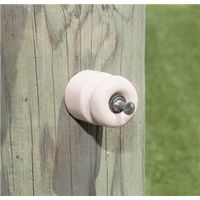 single groove wood post insulator