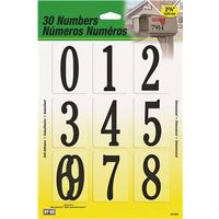 6598585 - NUMBERS SELF-ADH BLACK PKGS