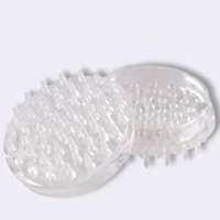 round spiked furniture cup, 1 1/2in. clear
