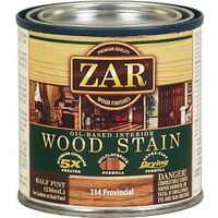 zar wood stain, 1/2 pt provincial