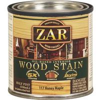 zar wood stain, 1/2 pt honey maple