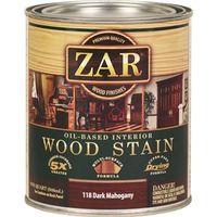 zar wood stain, 1 qt dark mahogany