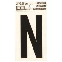 2in. reflective letter n