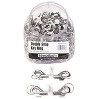 double snap key ring, 4in. 