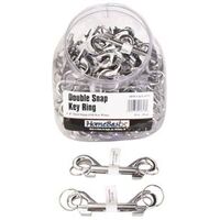 double snap key ring, 4in. 