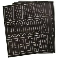6635676 - 3IN BLACK VINYL NUMBER/LETTERS