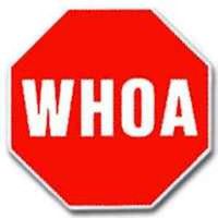 whoa sign octagon