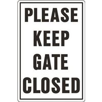 6635916 - PLEASE KEEP GATE CLOSED SIGN
