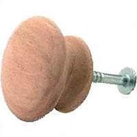6646608 - 1-1/2 MUSHROOM WOOD KNOB