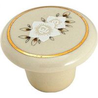 6646624 - PORCELAIN ALMD FLOWER KNOB