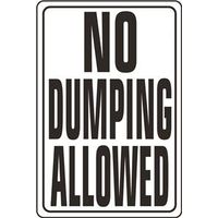 6718746 - NO DUMPING ALLOWED HWY SIGN