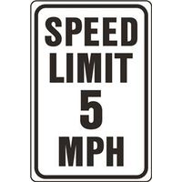 6718787 - 5MPH SPEED LIMIT HIGHWAY SIGN