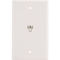 6730014 - WHT FLSH MNT PHONE WALL JACK