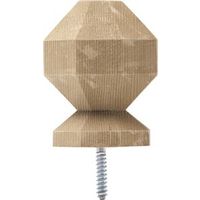 3 1/2in. x 4in. octagonal post tops  