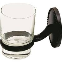 Victorian Tumbler Holder with Glass, Bronze