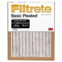 basic pleated air filter, 12in. x 20in. x 1in.