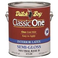 Interior Latex Paint, 1 Gal Semi-Gloss Neutral Base