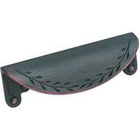 Leaf Cup Pull, 3in. Rubbed Bronze
