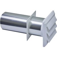 6753636 - 4IN WHITE LOUVER VENT HOOD
