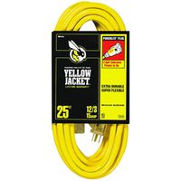 6753685 - 12/3X25FT YEL JKT EXTSN CORD