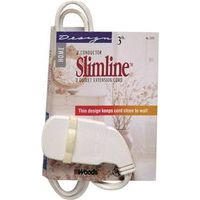 6753784 - 16/2X3FT WHT SLIM EXTSN CORD