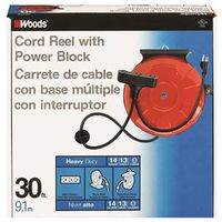 6754196 - 3OUTLET CORD REEL POWERBLOCK
