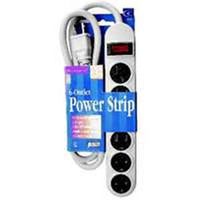 six outlet safety strip with cover
