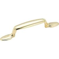 Polished Brass Cabinet Pull, 3in.