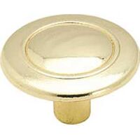 Cabinet Knob, 1 1/4" Polished Brass