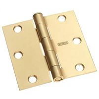 6762199 - 3X3 STN BRASS RES HINGE SQ CNR